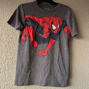 Marvel Boys' Spider-Man Graphic Tee - Gray & Red size 10
